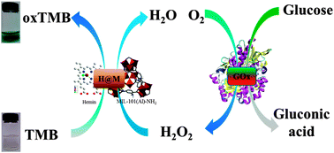 Graphical abstract: Hemin@metal–organic framework with peroxidase-like activity and its application to glucose detection