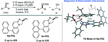 Graphical abstract: Bi-aryl rotation in phenyl-dihydroimidazoquinoline catalysts for kinetic resolution of arylalkyl carbinols