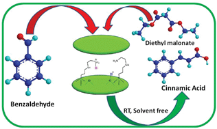 Graphical abstract: Amine functionalized K10 montmorillonite: a solid acid–base catalyst for the Knoevenagel condensation reaction