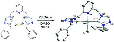 Graphical abstract: Pincer-type di(1,2,4-triazolin-5-ylidene)Pd(ii) complexes and their catalytic activities towards Cu- and amine-free Sonogashira reaction