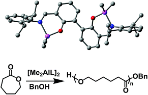 Graphical abstract: Synthesis of binuclear phenoxyimino organoaluminum complexes and their use as the catalyst precursors for efficient ring-opening polymerisation of ε-caprolactone