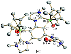 Graphical abstract: Heterotrimetallic complexes of a phenylene-bridged tricarbene ligand
