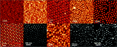 Graphical abstract: Sequential growth at the sub-10 nm scale of cyanide bridged coordination networks on inorganic surfaces