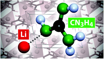 Graphical abstract: Completing a family: LiCN3H4, the lightest alkali metal guanidinate