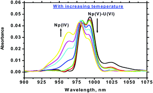 Graphical abstract: A revisit of the cation–cation interactions between NpO2+ and UO22+ in nitric acid medium and their impact on separation processes: spectrophotometric and solvent extraction studies