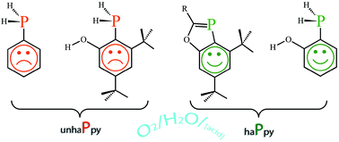 Graphical abstract: An unusually unstable ortho-phosphinophenol and its use to prepare benzoxaphospholes having enhanced air-stability