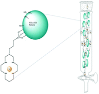 Graphical abstract: Covalent binding of a nickel macrocyclic complex to a silica support: towards an electron exchange column