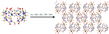 Graphical abstract: New lanthanide–CB[6] coordination compounds: relationships between the crystal structure and luminescent properties