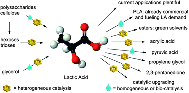 Graphical abstract: Lactic acid as a platform chemical in the biobased economy: the role of chemocatalysis