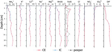 Graphical abstract: Sediment porewater extraction and analysis combining filter tube samplers and capillary electrophoresis