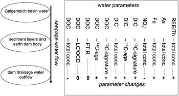 Graphical abstract: High mobilization of arsenic, metals and rare earth elements in seepage waters driven by respiration of old allochthonous organic carbon