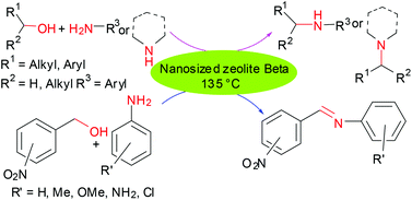 Graphical abstract: N-Alkylation of amines with alcohols over nanosized zeolite beta