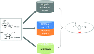 Graphical abstract: Catalytic dehydration of C6 carbohydrates for the production of hydroxymethylfurfural (HMF) as a versatile platform chemical