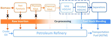 Graphical abstract: A review and perspective of recent bio-oil hydrotreating research