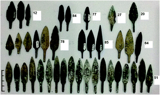 Graphical abstract: Investigation of tin, arsenic and lead concentrations in prehistoric arrowheads