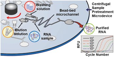 Graphical abstract: A microbead-incorporated centrifugal sample pretreatment microdevice