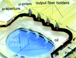 Graphical abstract: Optofluidic router based on tunable liquid–liquid mirrors