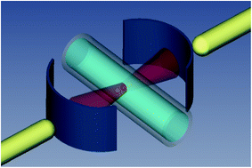 Graphical abstract: Optical trapping and binding of particles in an optofluidic stable Fabry–Pérot resonator with single-sided injection