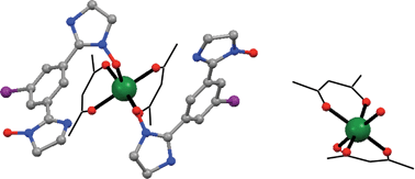 Graphical abstract: Two co-crystalline M(hfac)2(IPhIN)2·M(hfac)2 (M = Mn, Co) compounds with a bis(iminoylnitroxide) biradical: structure and magnetism
