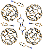 Graphical abstract: Structure and magnetic properties of the ionic fullerene salt (TMP+)·(C60˙−)·C6H5CN containing layers of monomeric C60˙− radical anions