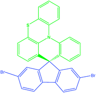 Graphical abstract: Synthesis and characterization of a novel spirocyclic aromatic derivative: unique roles of phenothiazine