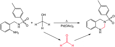 Graphical abstract: Serendipitous formation of 3-tosyl-1,2,3,4-tetrahydroquinazoline