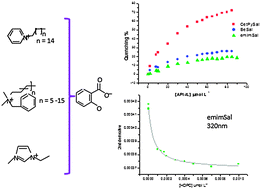 Graphical abstract: Active pharmaceutical ingredients based on salicylate ionic liquids: insights into the evaluation of pharmaceutical profiles