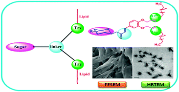 Graphical abstract: Bis-triazologlycolipid mimetics – low molecular weight organogelators