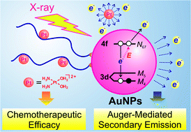Graphical abstract: Surface-engineered nanomaterials as X-ray absorbing adjuvant agents for Auger-mediated chemo-radiation