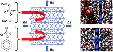 Graphical abstract: Mechanics and molecular filtration performance of graphyne nanoweb membranes for selective water purification
