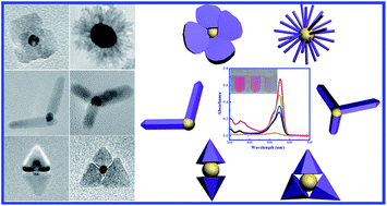 Graphical abstract: Au–ZnO hybrid nanoflowers, nanomultipods and nanopyramids: one-pot reaction synthesis and photocatalytic properties