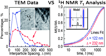 Graphical abstract: Nanoparticle dispersion in polymer nanocomposites by spin-diffusion-averaged paramagnetic enhanced NMR relaxometry