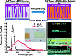 Graphical abstract: ZnO(N)–Spiro-MeOTAD hybrid photodiode: an efficient self-powered fast-response UV (visible) photosensor