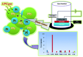 Graphical abstract: Chemically designed Pt/PPy nano-composite for effective LPG gas sensor