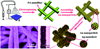 Graphical abstract: Flexible membranes of Ag-nanosheet-grafted polyamide-nanofibers as effective 3D SERS substrates