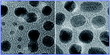 Graphical abstract: Growth mechanisms and size control of FePt nanoparticles synthesized using Fe(CO)x (x < 5)-oleylamine and platinum(ii) acetylacetonate