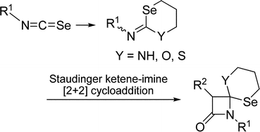 Graphical abstract: The Staudinger reaction with 2-imino-1,3-thiaselenanes toward the synthesis of C4 spiro-β-lactams