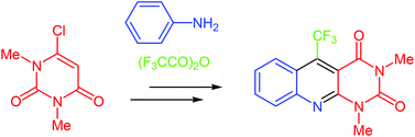 Graphical abstract: Synthesis and reactivity of 5-polyfluoroalkyl-5-deazaalloxazines