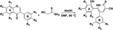 Graphical abstract: One-step synthesis of 5,6-diaryl pyridine-2(1H)-thiones from isoflavones
