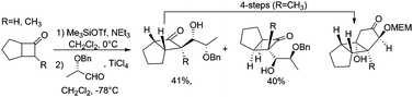 Graphical abstract: Stereoselective cross aldol condensation of bicyclo[3.2.0]alkanones