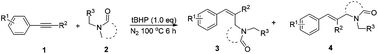 Graphical abstract: α-Vinylation of amides with arylacetylenes: synthesis of allylamines under metal-free conditions