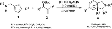 Graphical abstract: Lewis base catalyzed asymmetric substitution/Diels–Alder cascade reaction: a rapid and efficient construction of enantioenriched diverse tricyclic heterocycles