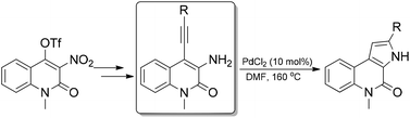 Graphical abstract: Synthesis of 3H-pyrrolo[2,3-c]quinolin-4(5H)-ones via Pd-catalyzed cross-coupling reaction and cyclization