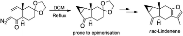 Graphical abstract: Synthesis of rac-Lindenene via a thermally induced cyclopropanation reaction