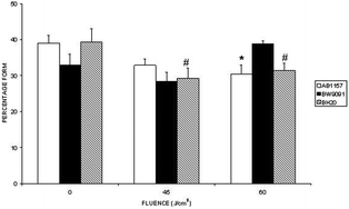 Graphical abstract: Therapeutic low-intensity red laser for herpes labialis on plasmid survival and bacterial transformation