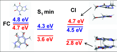 Graphical abstract: The effect of dimerization on the excited state behavior of methylated xanthine derivatives: a computational study