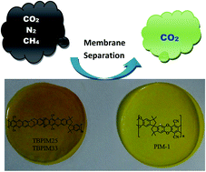 Graphical abstract: Tröger's base-based copolymers with intrinsic microporosity for CO2 separation and effect of Tröger's base on separation performance