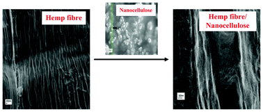 Graphical abstract: Green modification of natural fibres with nanocellulose