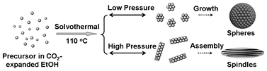 Graphical abstract: Shape-controllable synthesis of CeO2 particles in CO2-expanded ethanol towards CO oxidation application