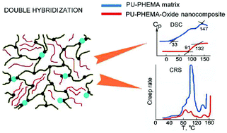Graphical abstract: Polyurethane–poly(2-hydroxyethyl methacrylate) semi-IPN–nanooxide composites